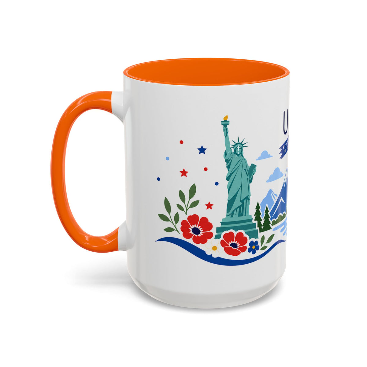 United States Coffee Mug | Travel Souvenir Accent Mug | Country Gift Ceramic Cup 11oz 15oz