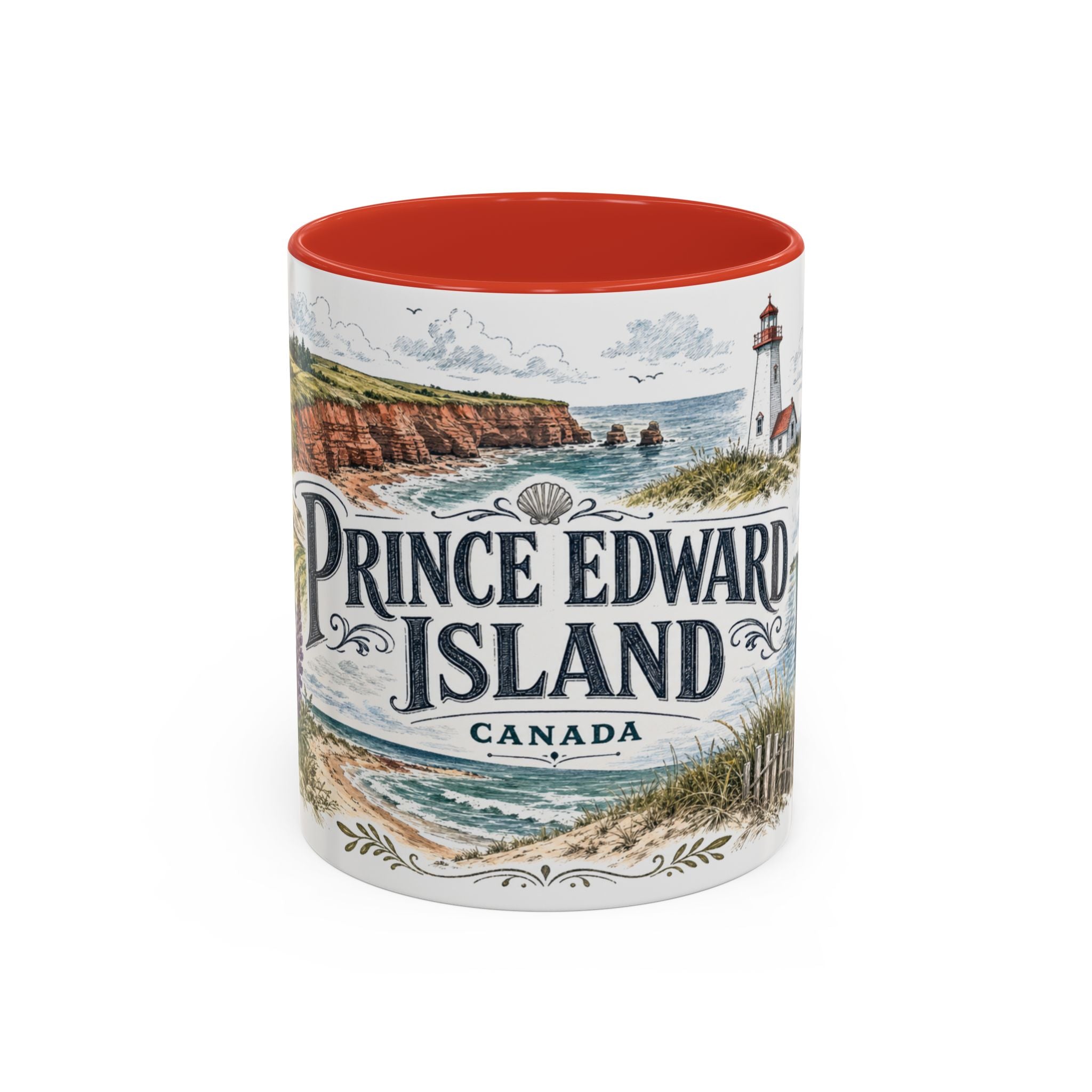 Prince Edward Island Mug, Canada Travel Souvenir, Bucket List Gift, Accent Ceramic Coffee Mug 11oz 15oz