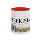 Uzbekistan Home Country Mug | Moving Away Gift | Long Distance Friendship | 11 oz 15 oz Accent Mug