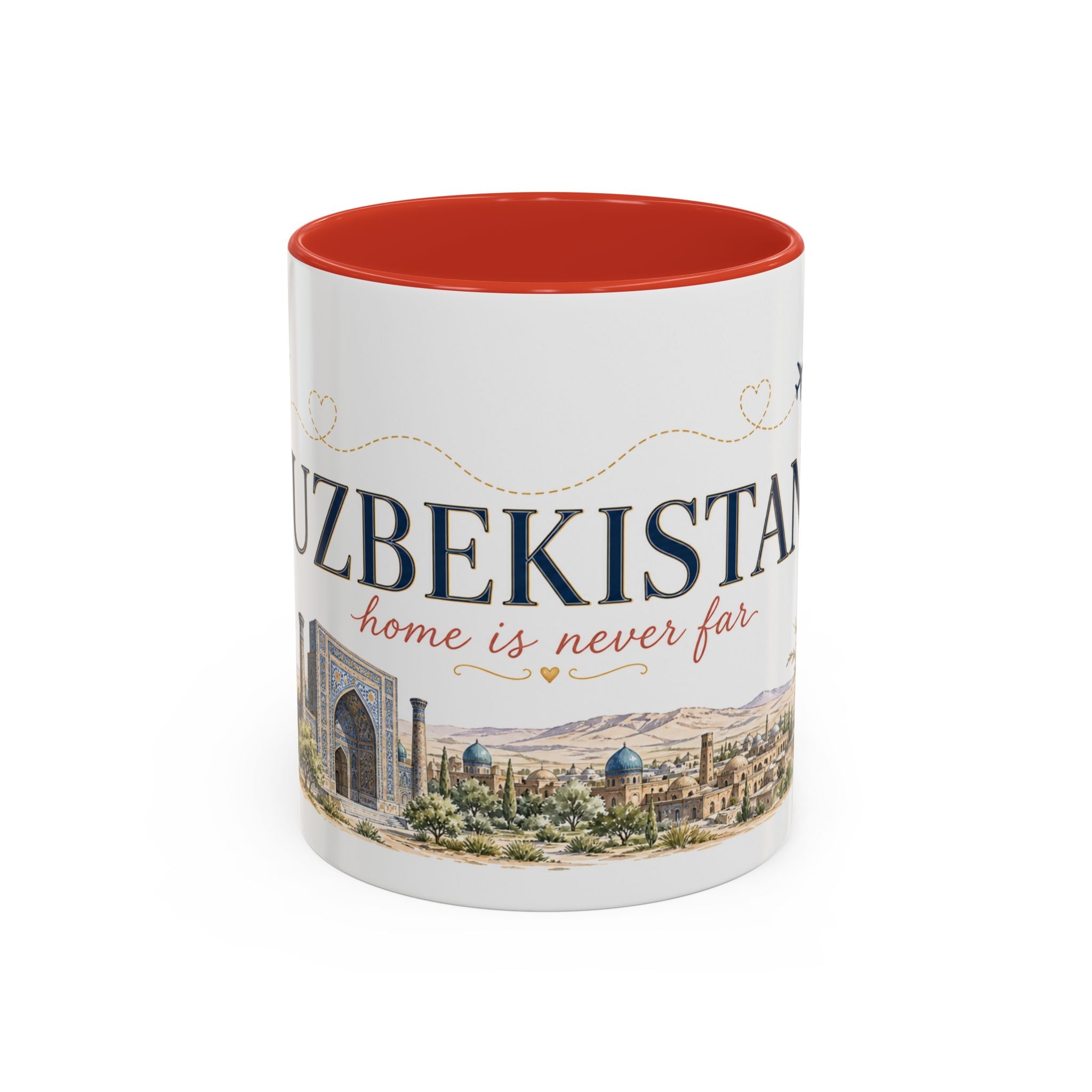 Uzbekistan Home Country Mug | Moving Away Gift | Long Distance Friendship | 11 oz 15 oz Accent Mug