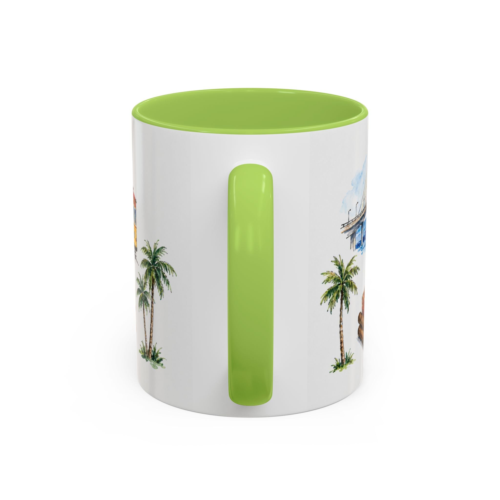 Tampa Illustrated Travel Mug | City Souvenir Accent Coffee Mug | 11oz 15oz Ceramic Cup