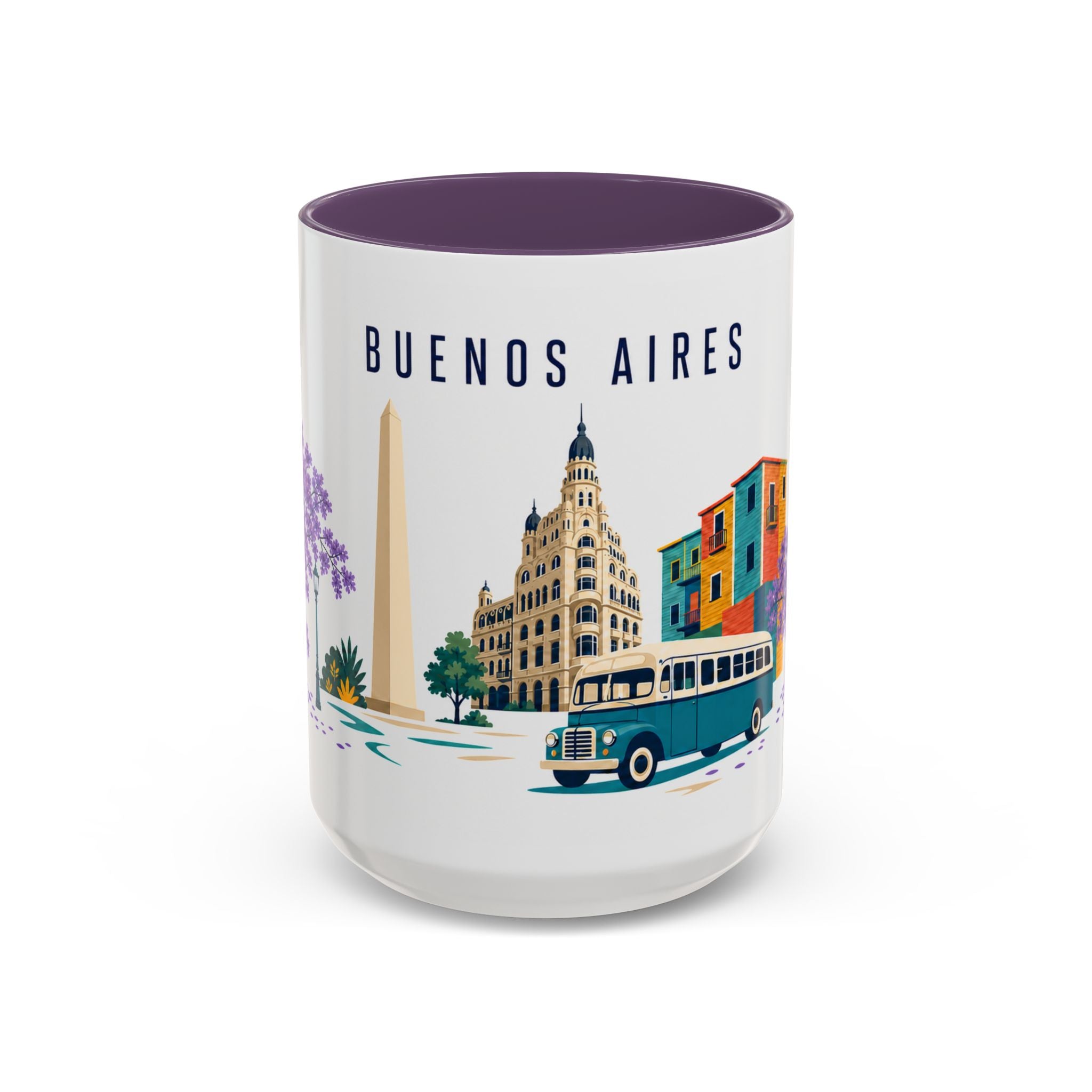 Buenos Aires Coffee Mug | Argentina Travel Souvenir | Porcelain Decal City Gift | 11oz 15oz Accent Mug