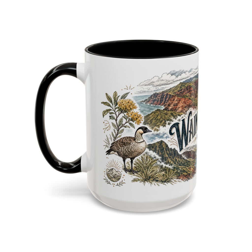 Waimea Canyon Mug, Kauai Travel Souvenir, Bucket List Gift, Accent Ceramic Coffee Mug 11oz 15oz