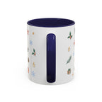 Seattle Christmas Mug | Watercolor Travel Souvenir | Holiday Gift | Accent Ceramic Coffee Cup 11oz 15oz
