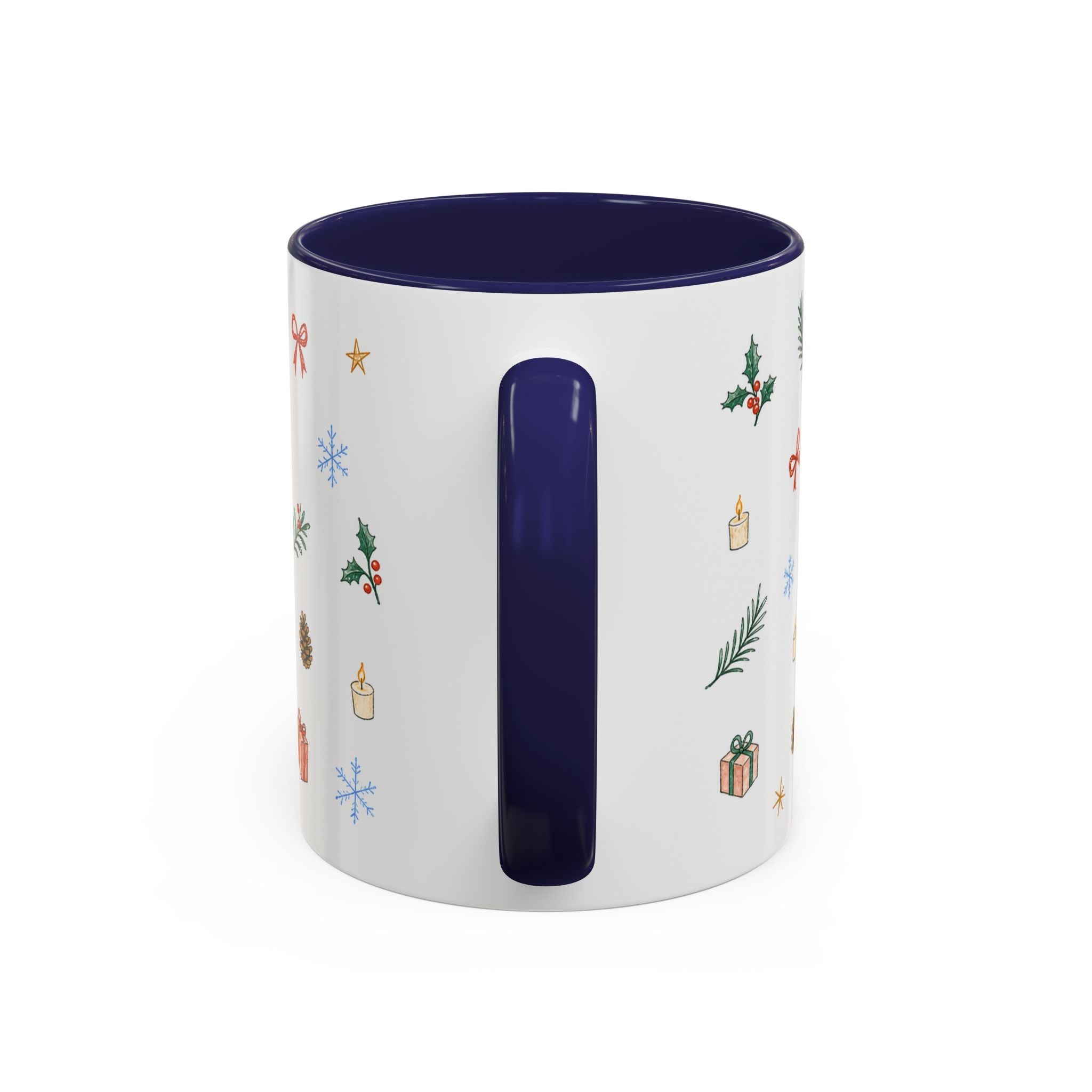 Seattle Christmas Mug | Watercolor Travel Souvenir | Holiday Gift | Accent Ceramic Coffee Cup 11oz 15oz