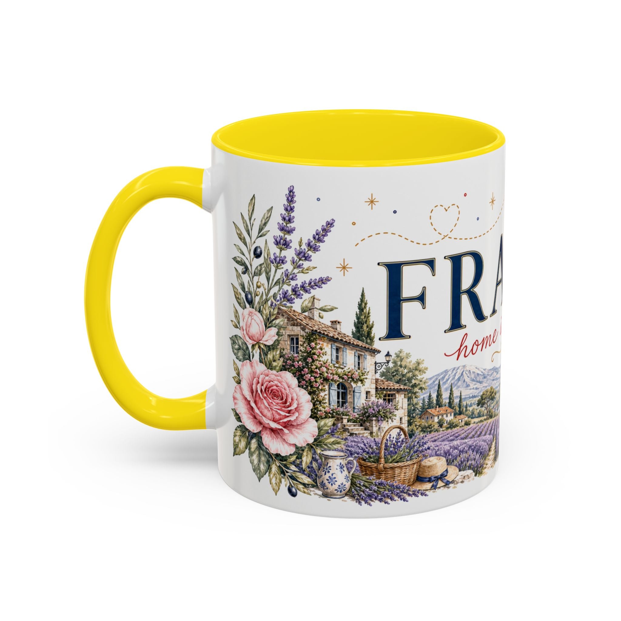 France Home Country Mug | Moving Away Gift | Long Distance Friendship | 11 oz 15 oz Accent Mug