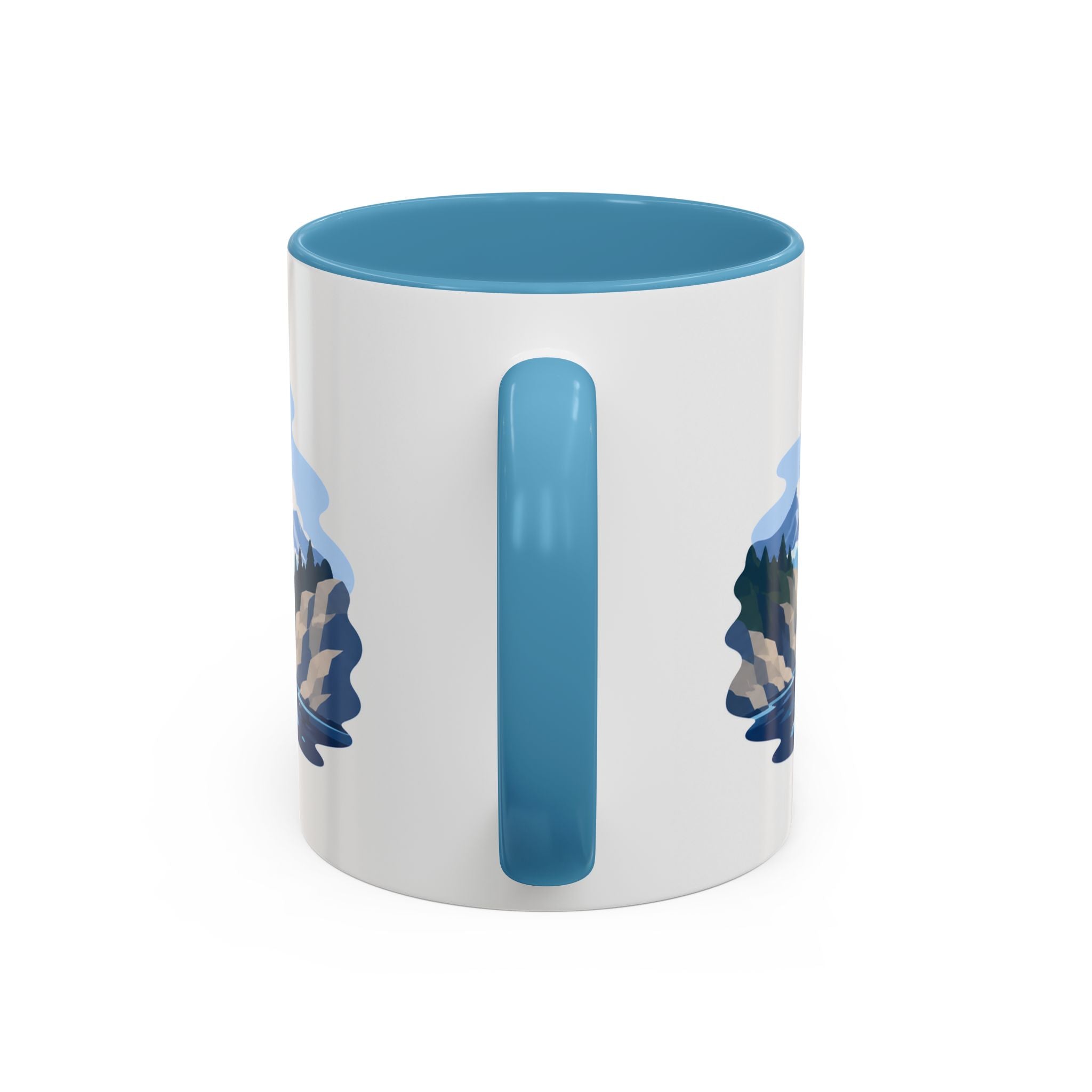 Glacier Bay National Park Coffee Mug | Solid Color Block Park Souvenir | 11oz 15oz Accent Mug