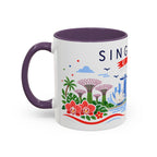 Singapore Coffee Mug | Travel Souvenir Accent Mug | Country Gift Ceramic Cup 11oz 15oz