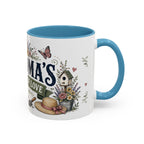 Grandma's Garden Of Love Coffee Mug | Gift From Grandkids | Accent Color Ceramic 11oz 15oz