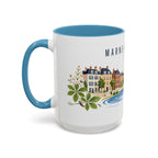 Marne-La-Vallée Coffee Mug | France Travel Souvenir | Porcelain Decal City Gift | 11oz 15oz Accent Mug