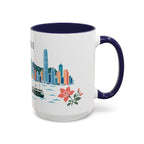 Hong Kong Coffee Mug | Hong Kong Travel Souvenir | Porcelain Decal City Gift | 11oz 15oz Accent Mug