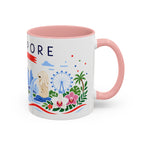 Singapore Coffee Mug | Travel Souvenir Accent Mug | Country Gift Ceramic Cup 11oz 15oz