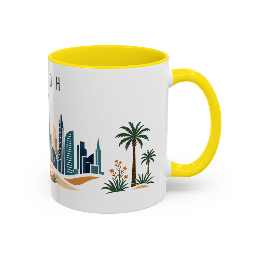 Riyadh Coffee Mug | Saudi Arabia Travel Souvenir | Porcelain Decal City Gift | 11oz 15oz Accent Mug