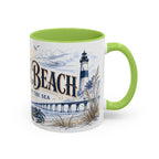 Virginia Beach Coffee Mug | United States Travel Souvenir | Vintage Illustrated City Gift | 11 oz 15 oz Accent Mug