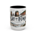 Bay of Fundy Mug, Canada Travel Souvenir, Bucket List Gift, Accent Ceramic Coffee Mug 11oz 15oz