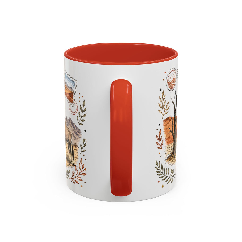 Namib Desert Coffee Mug | Travel Destination Souvenir Gift | Accent Color Ceramic 11oz 15oz