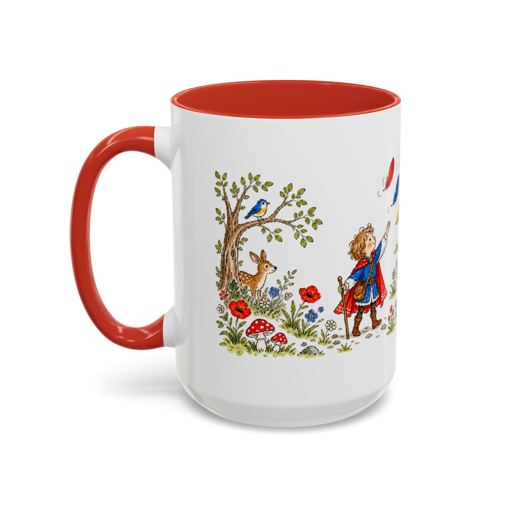 The Three Feathers Mug | Storybook Fairy Tale Accent Coffee Mug | EveryLegend