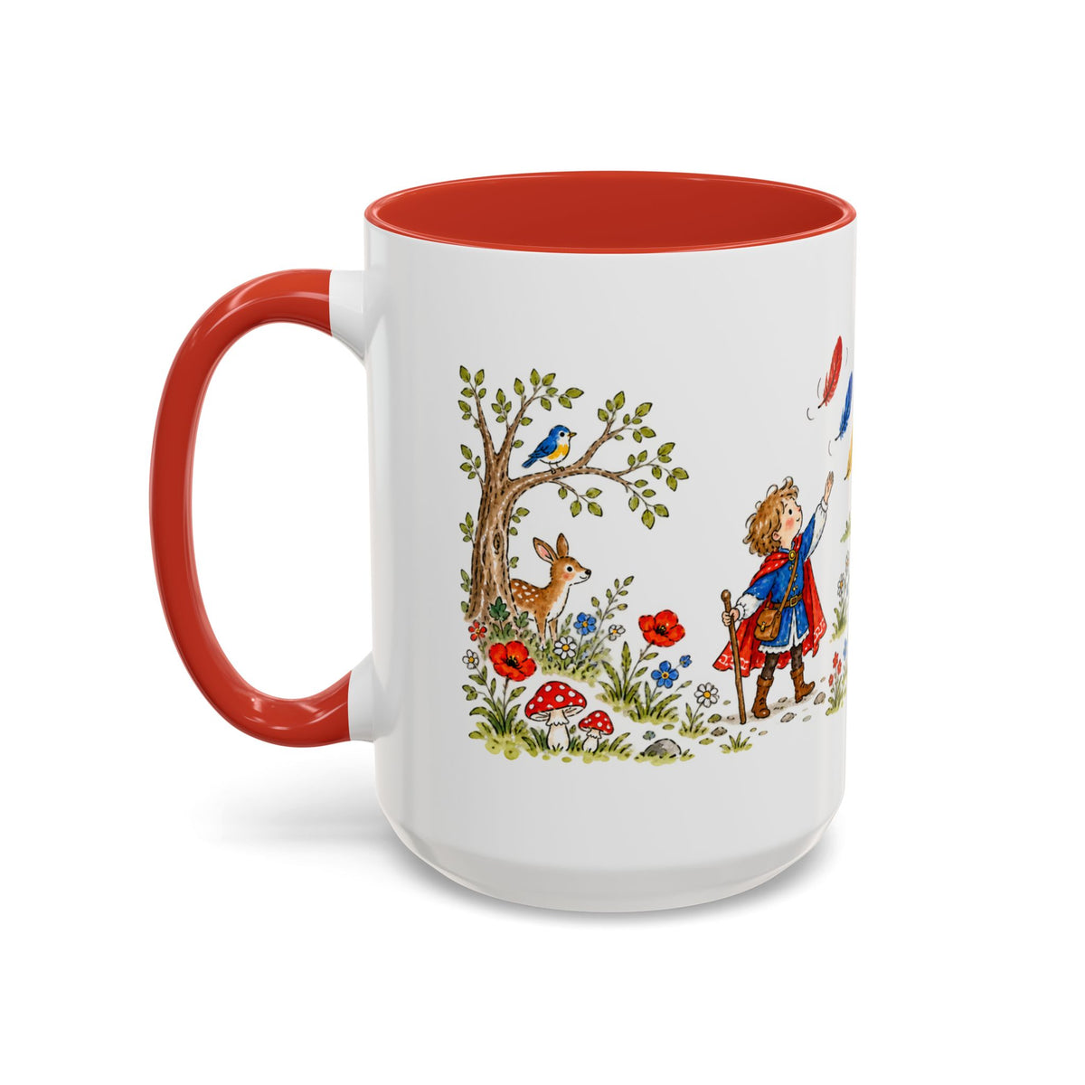 The Three Feathers Mug | Storybook Fairy Tale Accent Coffee Mug | EveryLegend