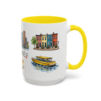 Baltimore Illustrated Travel Mug | City Souvenir Accent Coffee Mug | 11oz 15oz Ceramic Cup