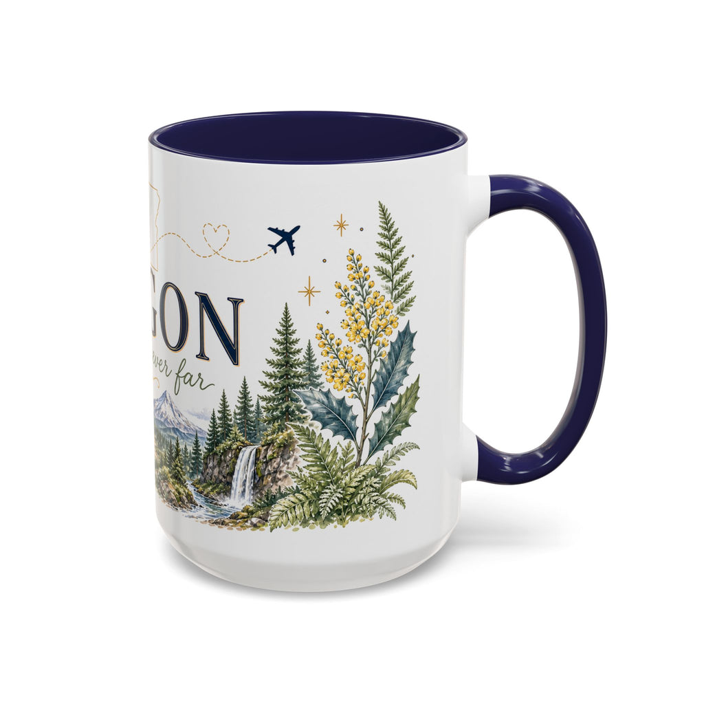 Oregon State Mug | Moving Away, Long Distance Friendship Gift | 11oz 15oz Accent Mug