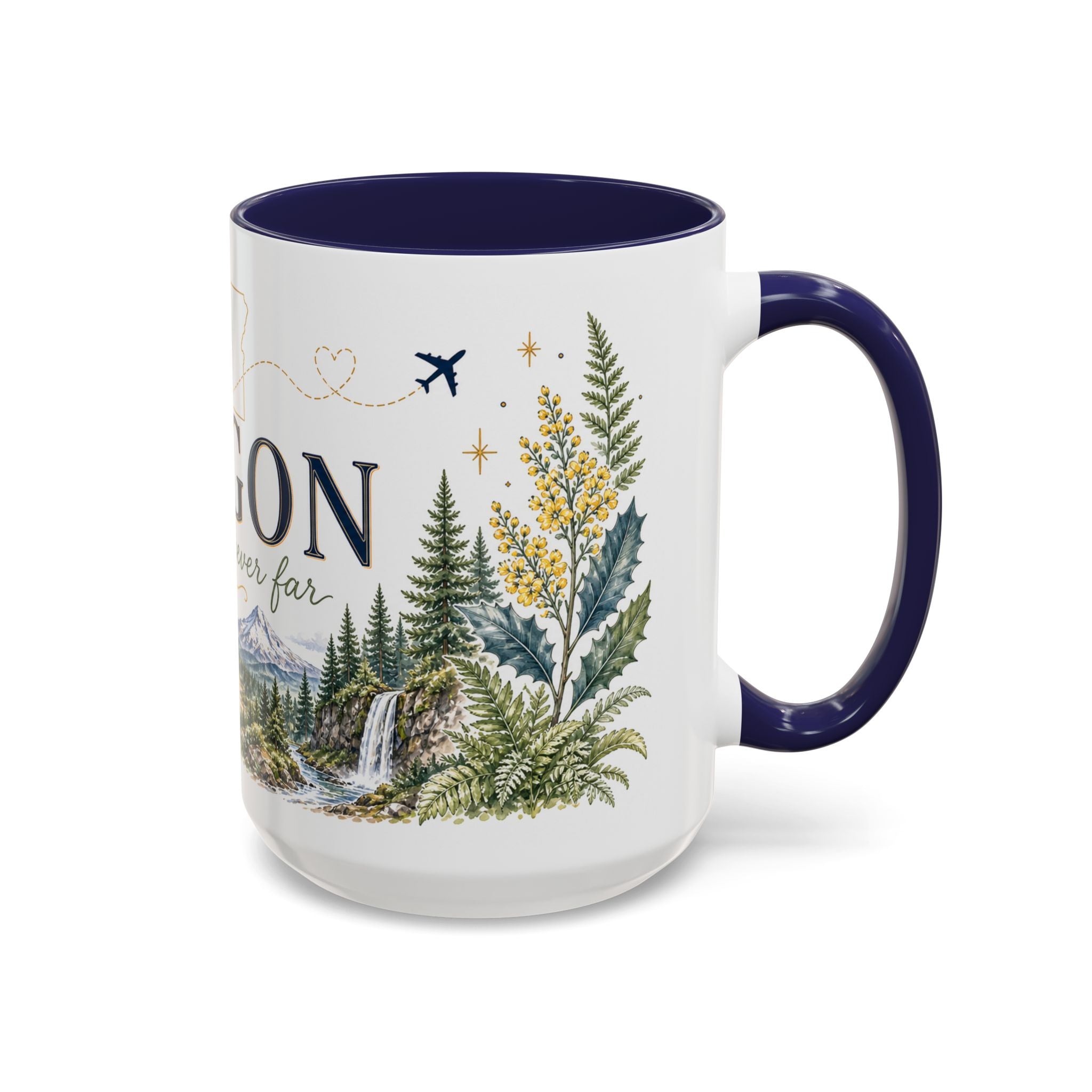 Oregon State Mug | Moving Away, Long Distance Friendship Gift | 11oz 15oz Accent Mug