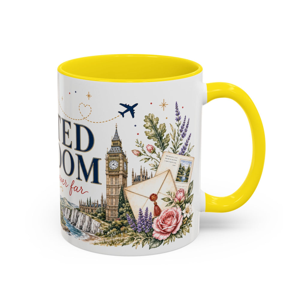 United Kingdom Home Country Mug | Moving Away Gift | Long Distance Friendship | 11 oz 15 oz Accent Mug