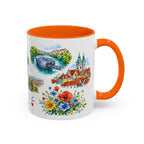 Graz Illustrated Travel Mug | City Souvenir Accent Coffee Mug | 11oz 15oz Ceramic Cup