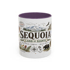 Sequoia Coffee Mug | National Park Hiking California Gift | Accent Color Ceramic 11oz 15oz