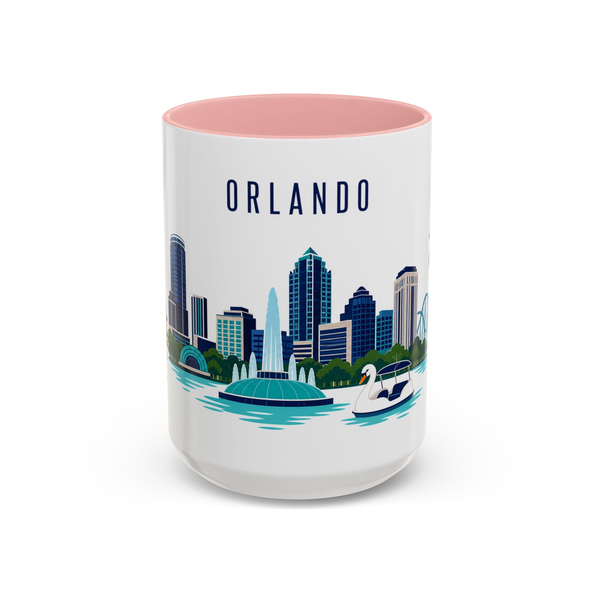 Orlando Coffee Mug | United States Travel Souvenir | Porcelain Decal City Gift | 11oz 15oz Accent Mug