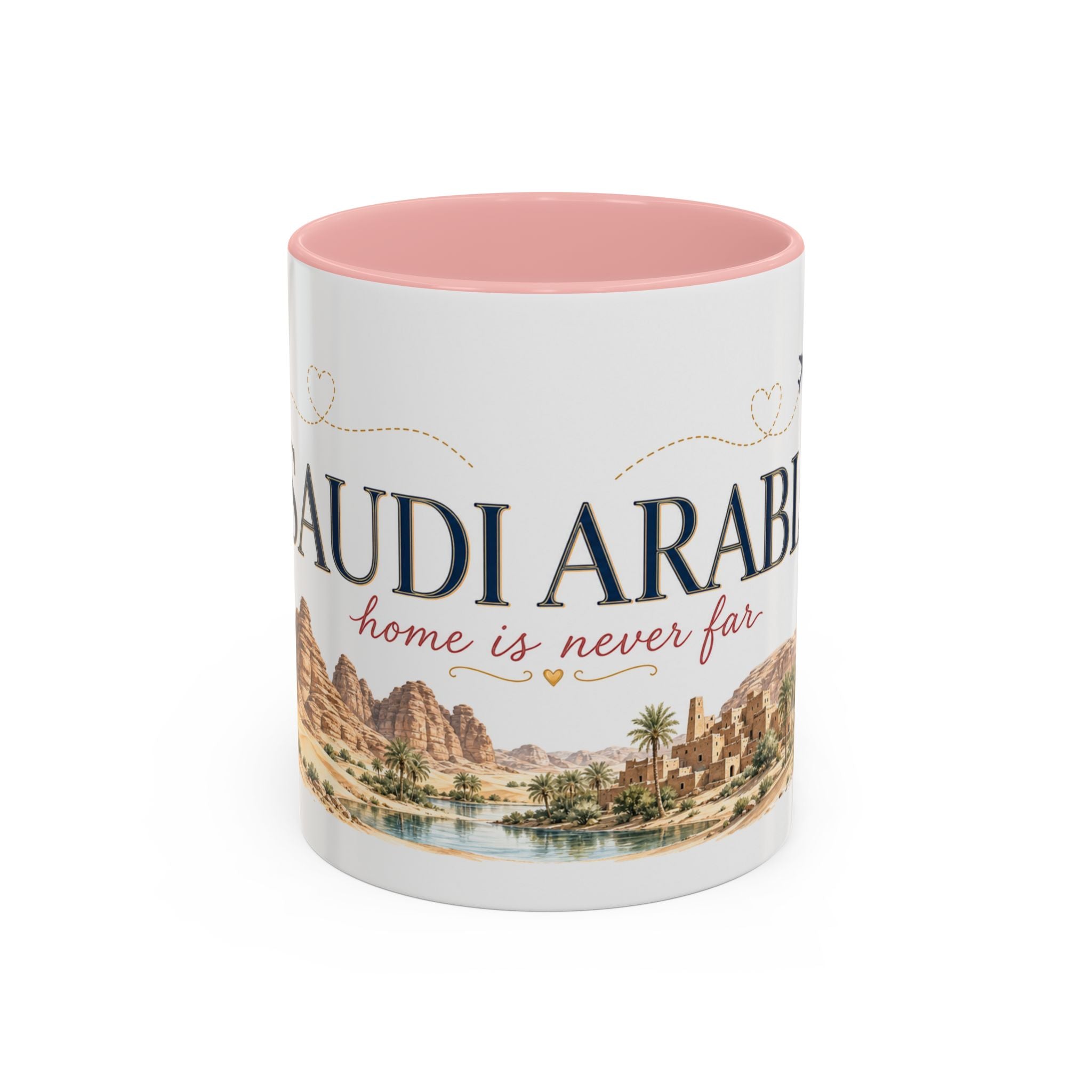 Saudi Arabia Home Country Mug | Moving Away Gift | Long Distance Friendship | 11 oz 15 oz Accent Mug