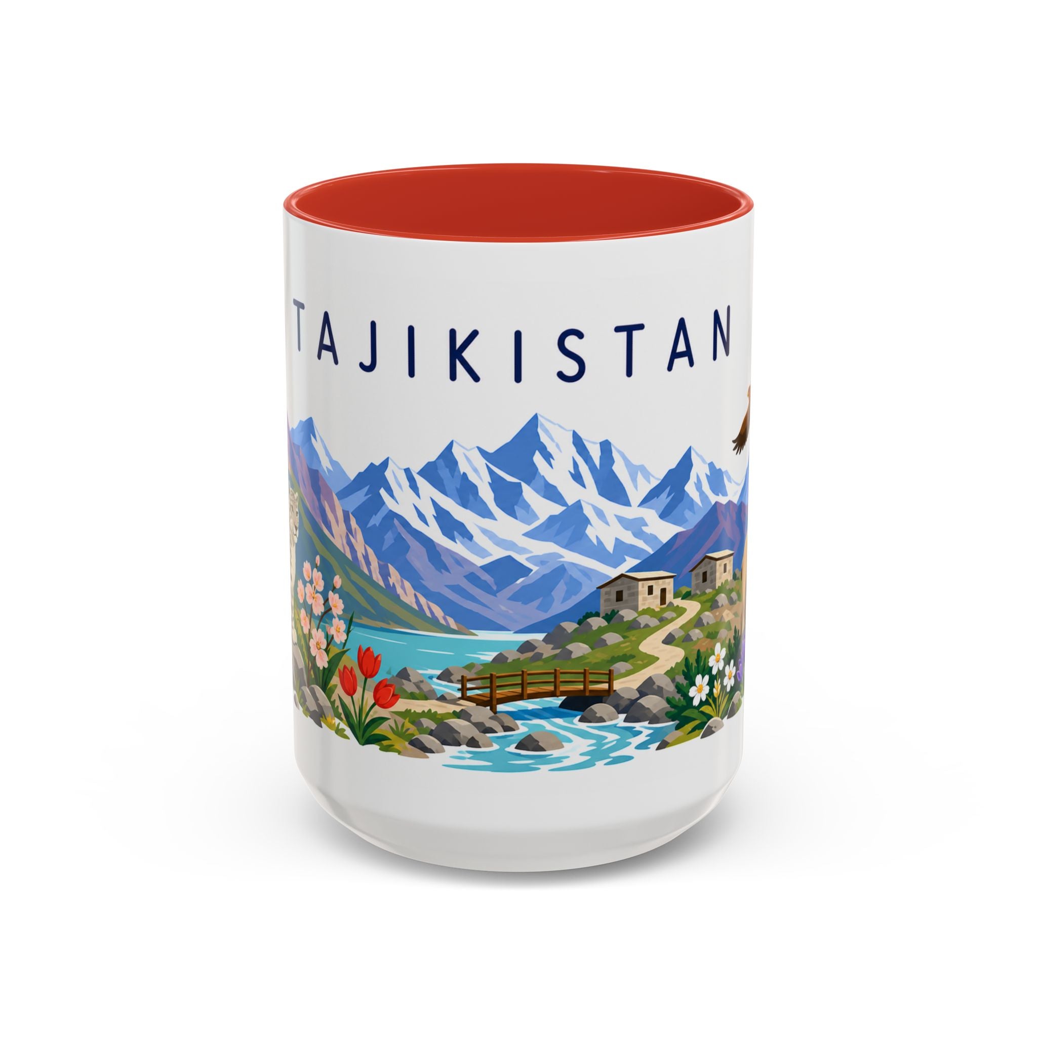 Tajikistan Coffee Mug | Travel Souvenir Accent Mug | Country Gift Ceramic Cup 11oz 15oz