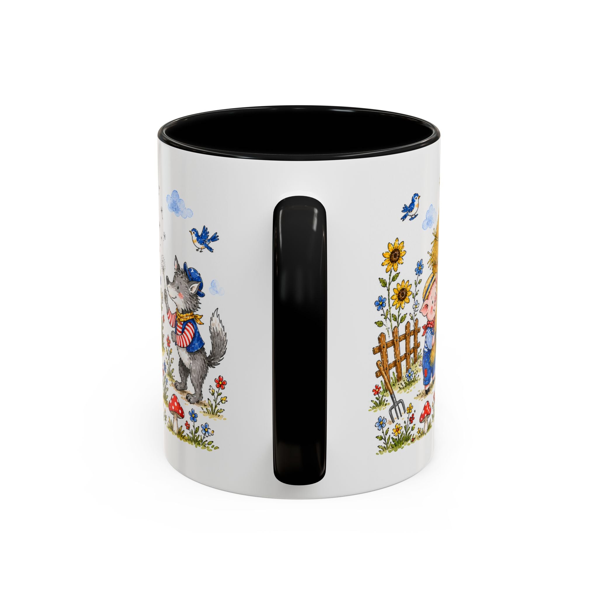 Three Little Pigs Mug | Storybook Fairy Tale Accent Coffee Mug | EveryLegend