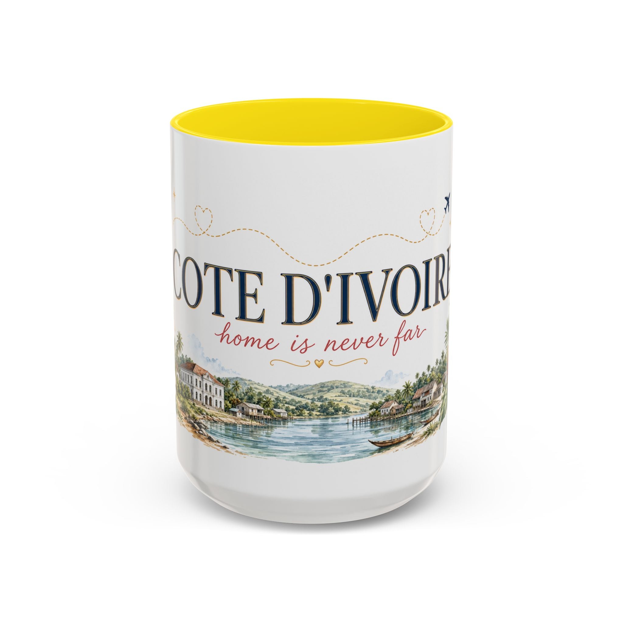 Cote d'Ivoire Home Country Mug | Moving Away Gift | Long Distance Friendship | 11 oz 15 oz Accent Mug