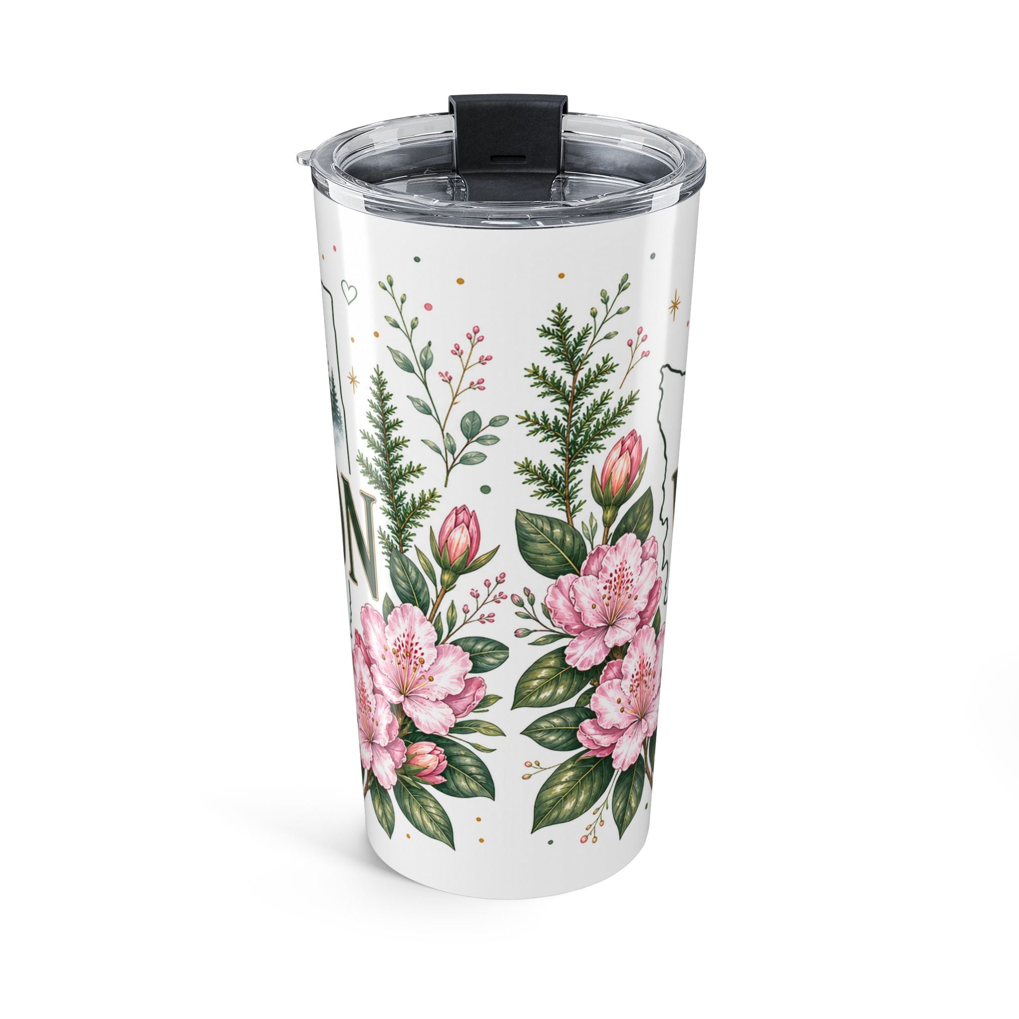 Washington State Flower 20oz Tumbler | Washington Botanical Gift | Insulated Stainless Steel Travel Cup