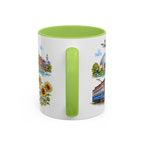 Wichita Illustrated Travel Mug | City Souvenir Accent Coffee Mug | 11oz 15oz Ceramic Cup