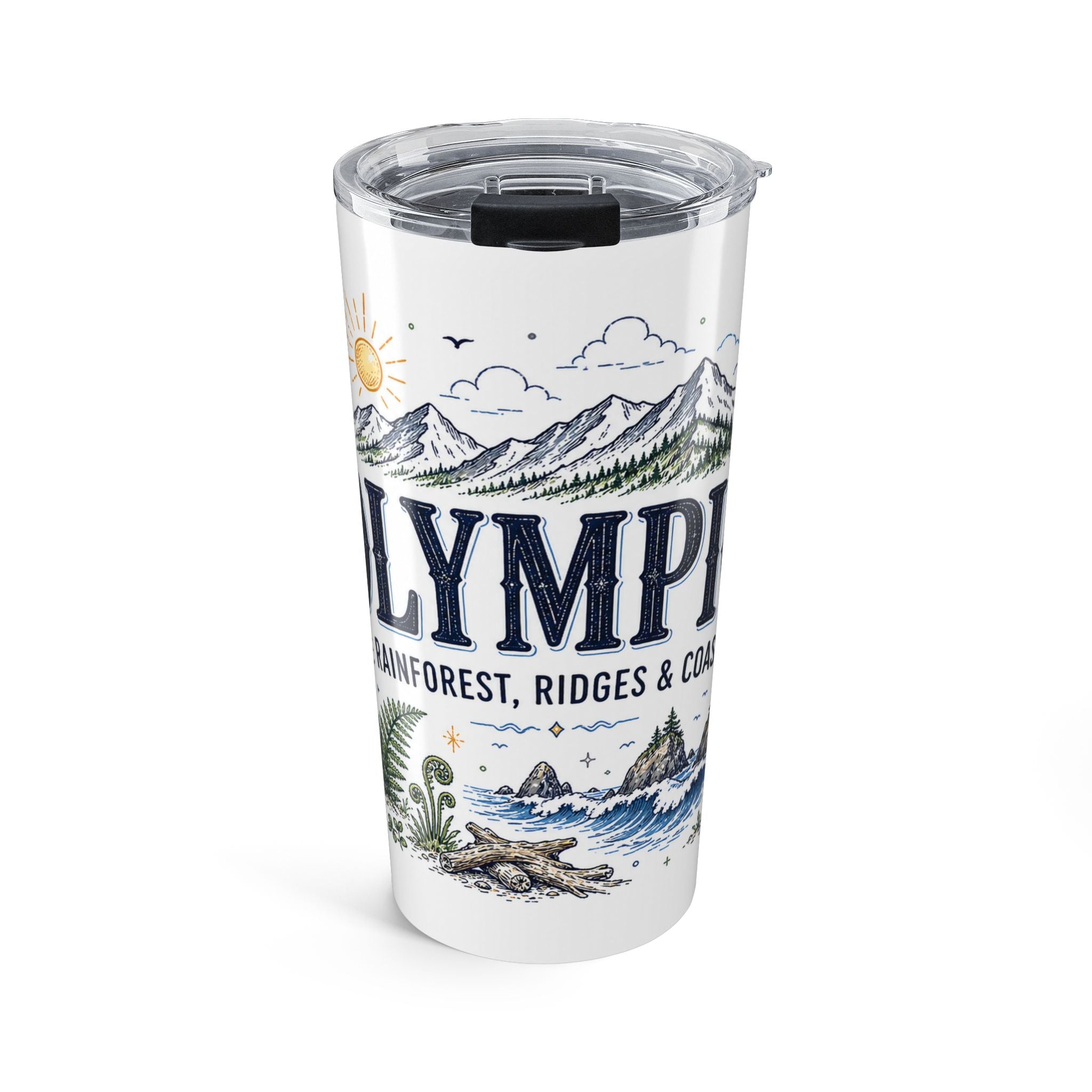Olympic National Park 20oz Tumbler | Washington Adventure Gift | Insulated Stainless Steel Travel Cup