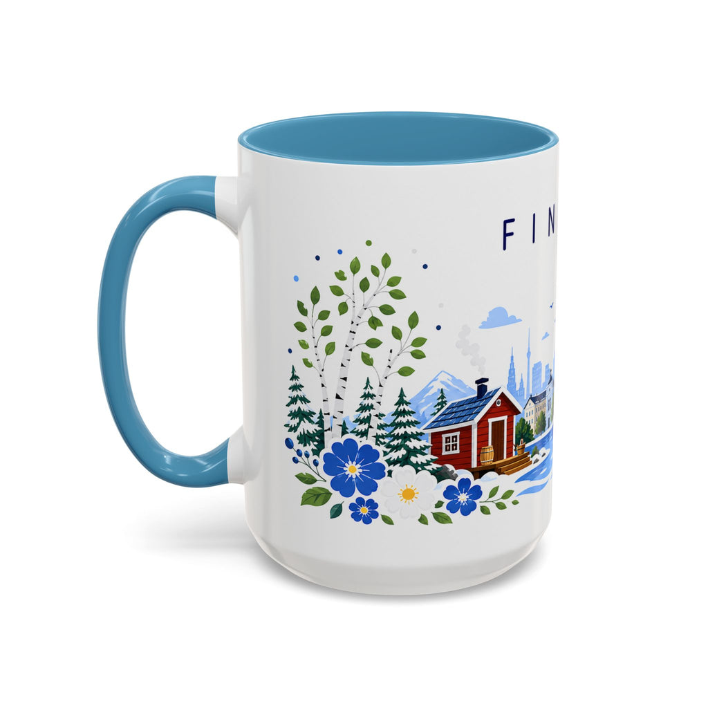 Finland Coffee Mug | Travel Souvenir Accent Mug | Place Gift Ceramic Cup 11oz 15oz