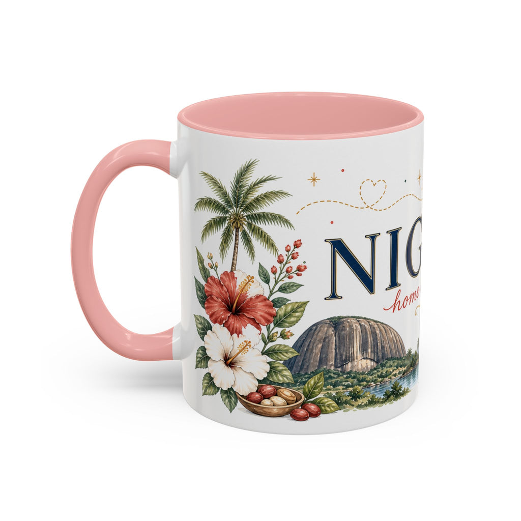 Nigeria Home Country Mug | Moving Away Gift | Long Distance Friendship | 11 oz 15 oz Accent Mug