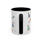 New Year Party Mug | Balloon Popper Watercolor Celebration Gift | Accent Cup 11oz 15oz