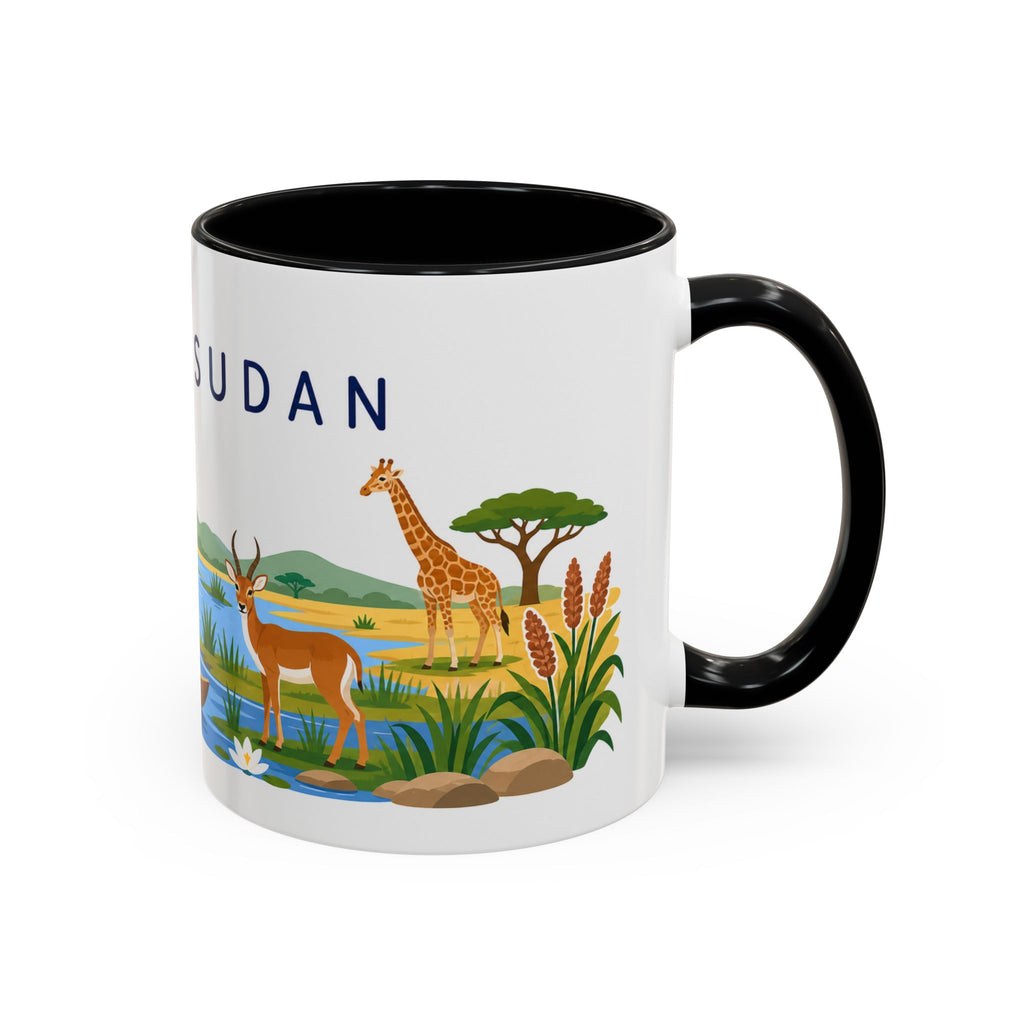 South Sudan Coffee Mug | Travel Souvenir Accent Mug | Country Gift Ceramic Cup 11oz 15oz