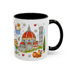 Florence Travel Mug | European City Souvenir Accent Coffee Mug | 11oz 15oz Ceramic Cup