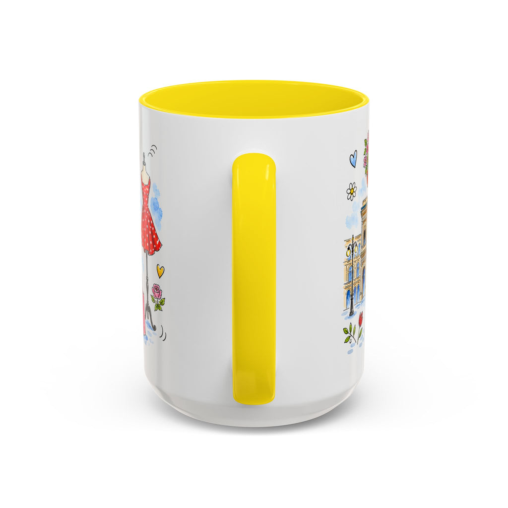 Milan Travel Mug | European City Souvenir Accent Coffee Mug | 11oz 15oz Ceramic Cup