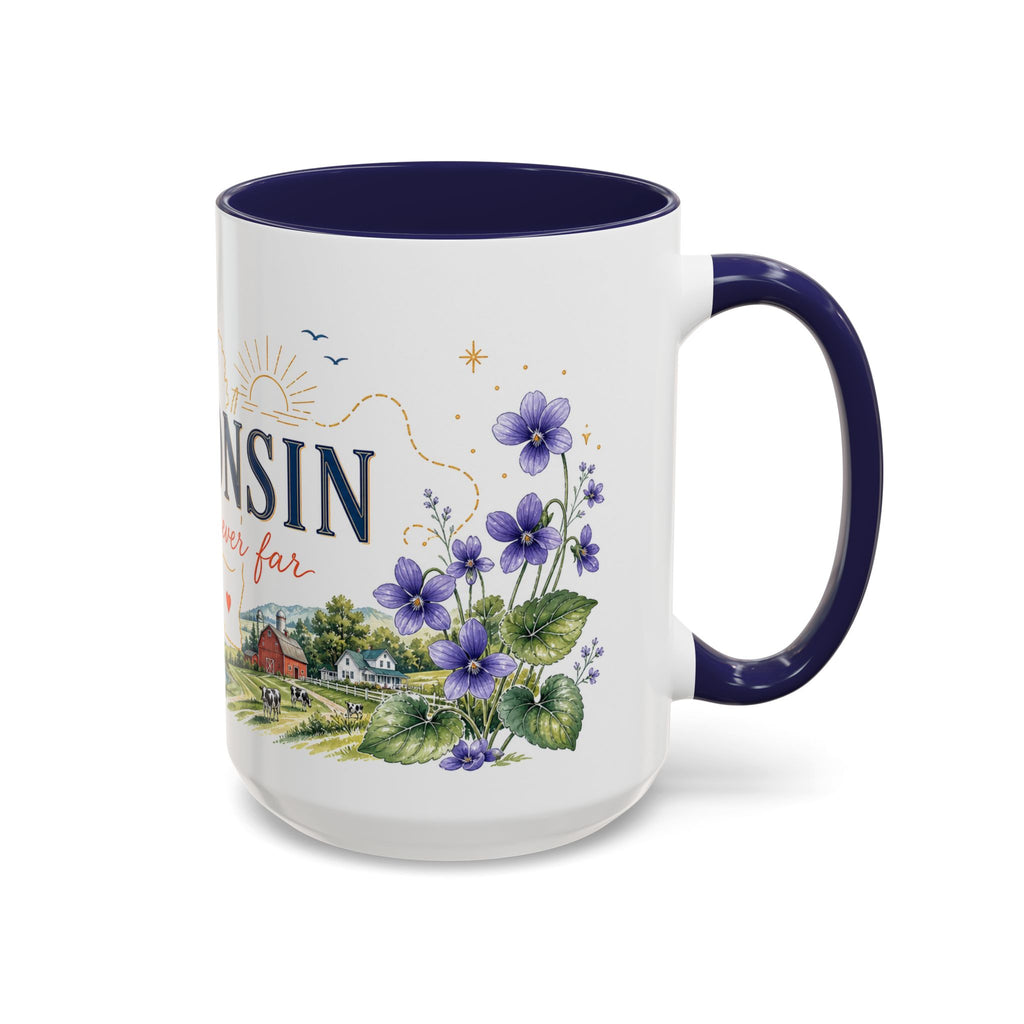 Wisconsin Home State Mug | Moving Away Gift | Long Distance Friendship Coffee Cup | 11oz 15oz Accent Mug