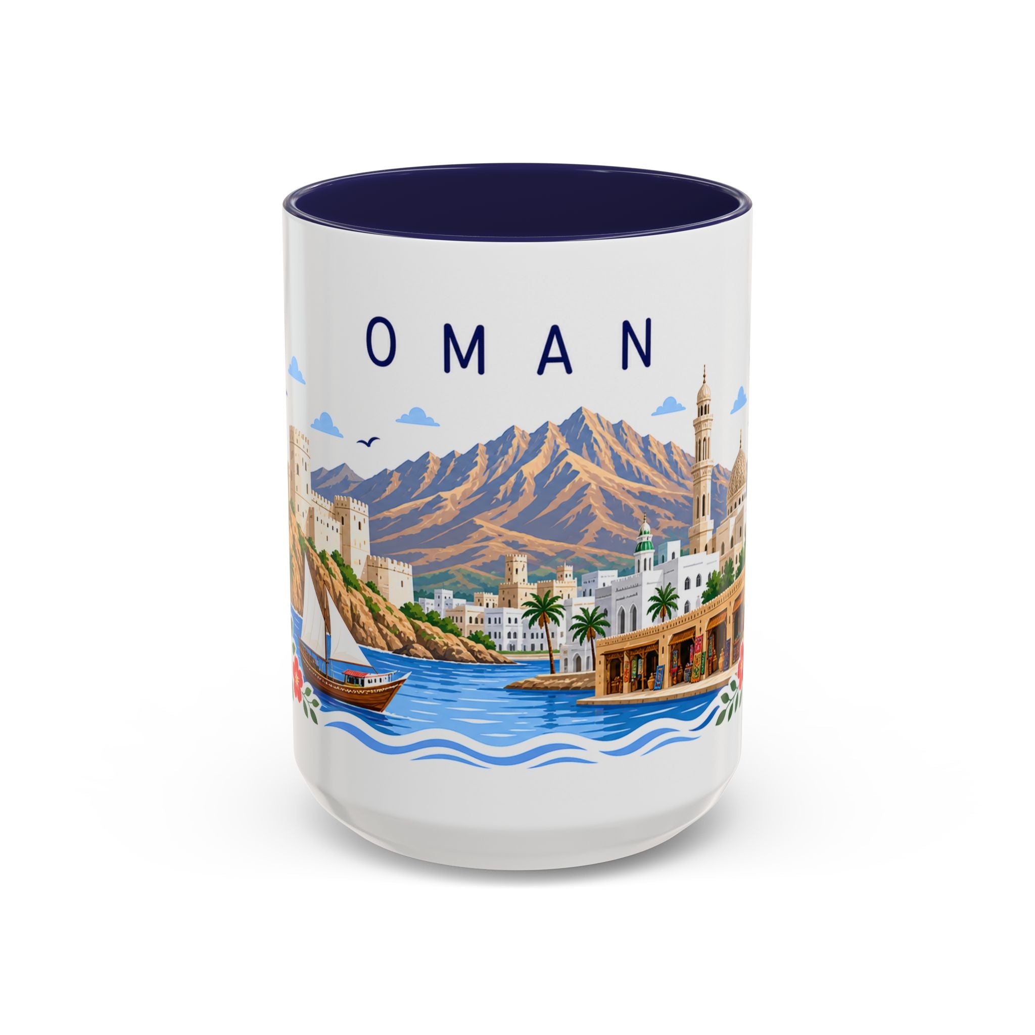 Oman Coffee Mug | Travel Souvenir Accent Mug | Place Gift Ceramic Cup 11oz 15oz