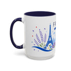 France Coffee Mug | Travel Souvenir Accent Mug | Country Gift Ceramic Cup 11oz 15oz