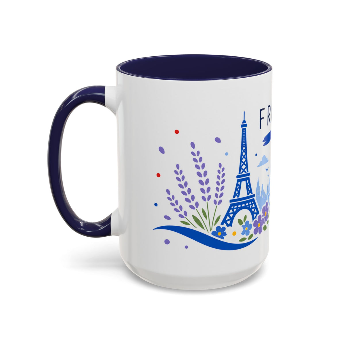 France Coffee Mug | Travel Souvenir Accent Mug | Country Gift Ceramic Cup 11oz 15oz