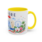 Singapore Coffee Mug | Travel Souvenir Accent Mug | Country Gift Ceramic Cup 11oz 15oz