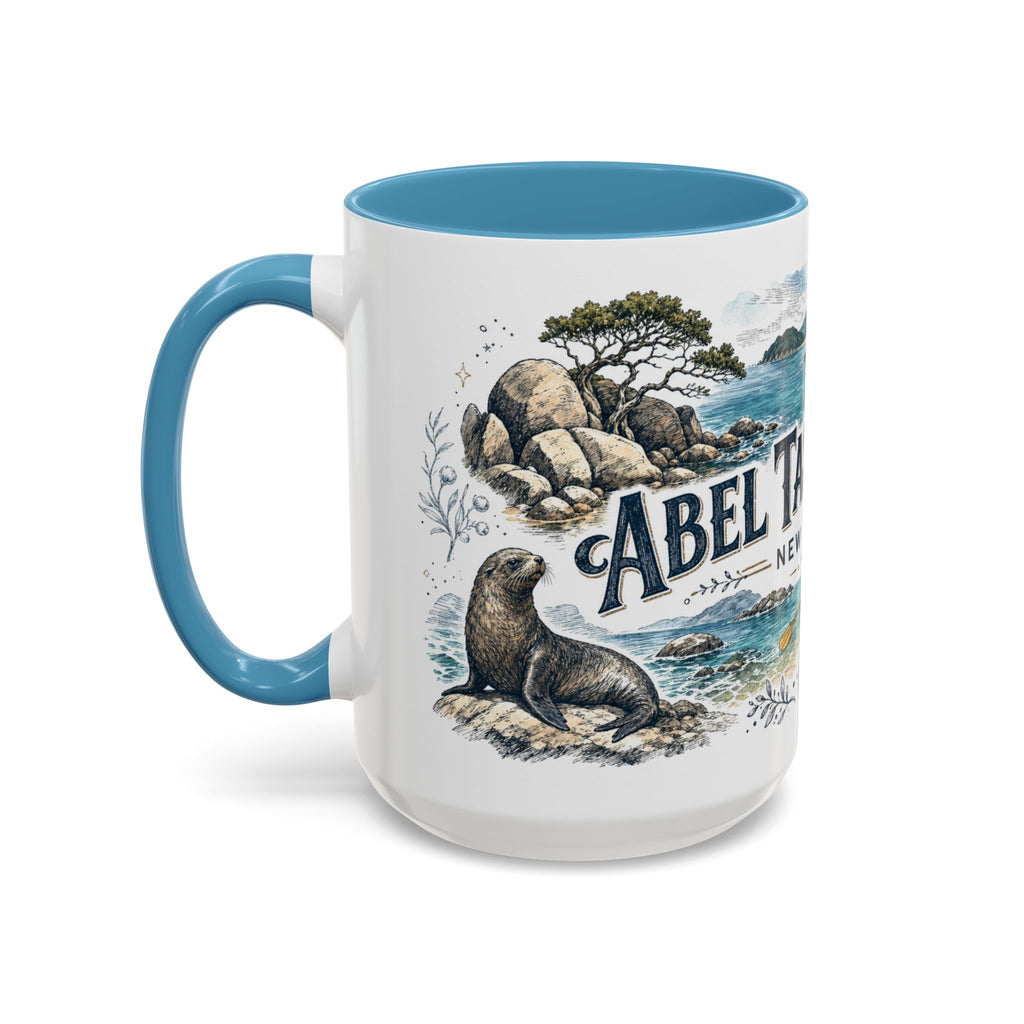 Abel Tasman Coast Mug, New Zealand Travel Souvenir, Bucket List Gift, Accent Ceramic Coffee Mug 11oz 15oz