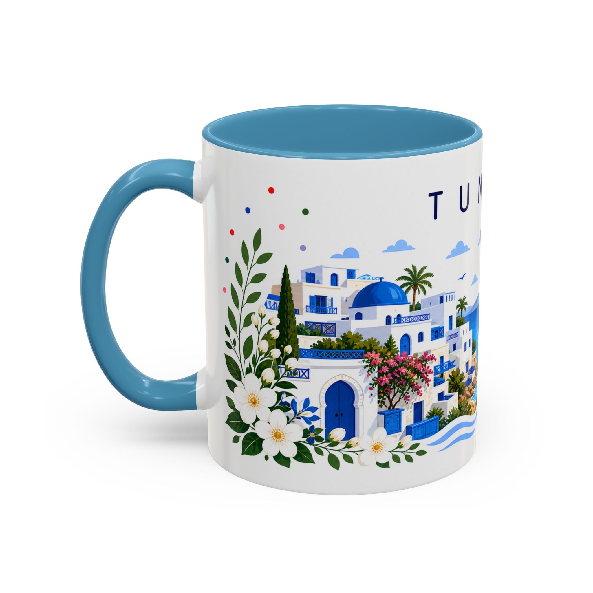 Tunisia Coffee Mug | Travel Souvenir Accent Mug | Place Gift Ceramic Cup 11oz 15oz