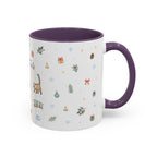Iguazu Falls Christmas Mug | Watercolor Travel Souvenir | Holiday Gift | Accent Ceramic Coffee Cup 11oz 15oz